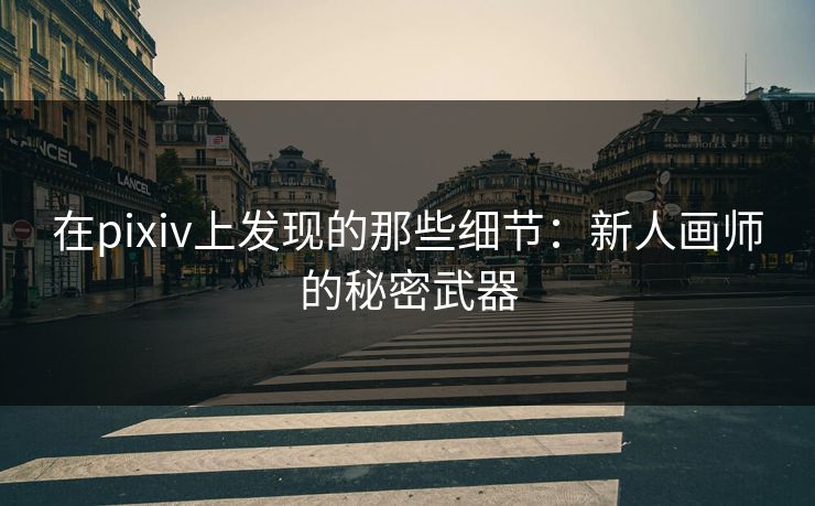 在pixiv上发现的那些细节:新人画师的秘密武器 在pixiv上发现的那些细节:新人画师的秘密武器