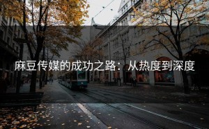 麻豆传媒的成功之路：从热度到深度