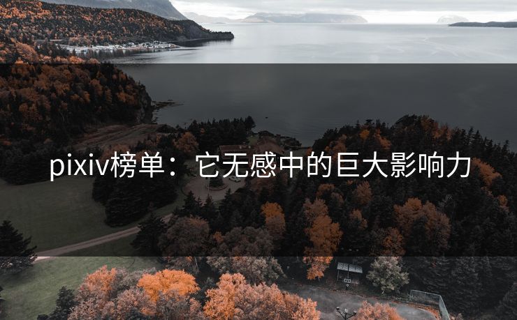 pixiv榜单:它无感中的巨大影响力 pixiv榜单:它无感中的巨大影响力